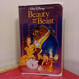Vintage VHS Movie Tape, Beauty and the Beast, Walt Disney Collection