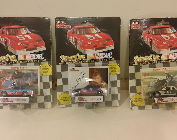 Vintage Nascar Racing Champions Stock Cars 1:64 scale collectible cars, 1991