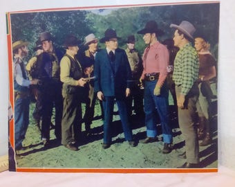 Vintage Western Movie Star Photo's or Lobby Cards, Buck Jones, Johnny Mack Brown, Bill Elliot, Roy Rogers, Knight of the Plain, and Others