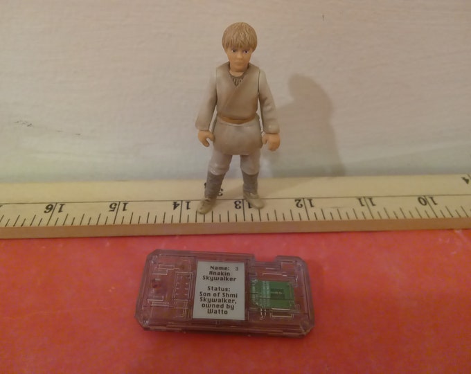 Vintage Star Wars Action Figure, Anakin Skywalker and Commtech by Hasbro, 1999