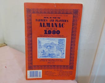 Vintage Almanacs, Farmer's and Planter's Almanac by Blum's Almanac Co., 1980's