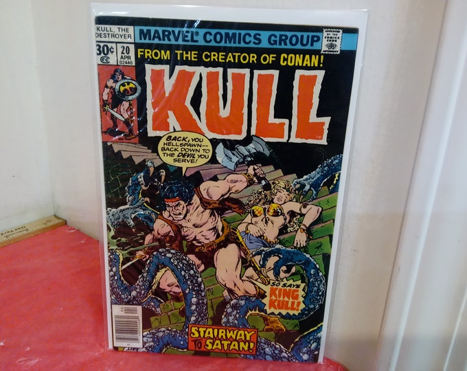 Vintage Comic Books, Marvel Comic Books, Kull #20, 1970's-80's
