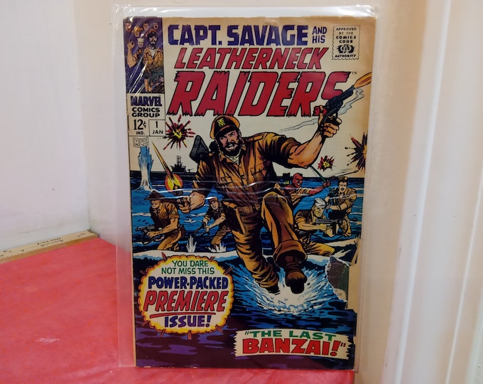 Vintage Comic Books, Marvel Comic Books "Capt. Savage and His Leatherneck Raiders", Various Issues, 1960's