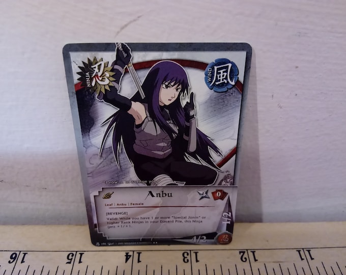 Vintage Card Game, Naruto Collectible Card Game "Anbu", 2002