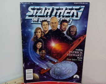 Vintage Star Trek Magazines, Official Club Magazine, Next Generation, Deep Space Nine, and New Tekniques