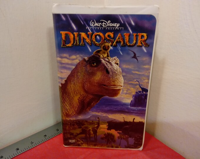 Vintage VHS Movie Tape, Walt Disney Picture Presents Dinosaur~