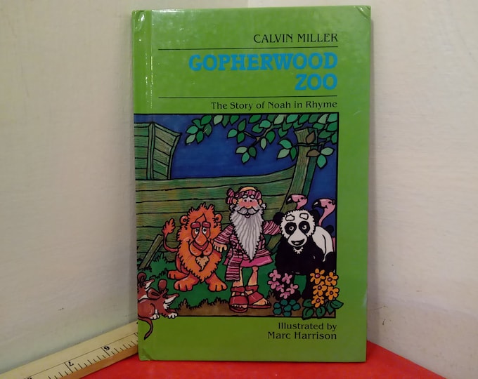 Vintage Hardcover Book, Gopherwood Zoo by Calvin Miller, 1987~