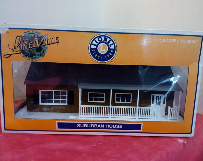 Vintage Train Decor, Lionel Train Set O-Gauge Decor, Lionelville Suburban House 6-34109 Spotlight Tower, Windmill, or Fueling Station