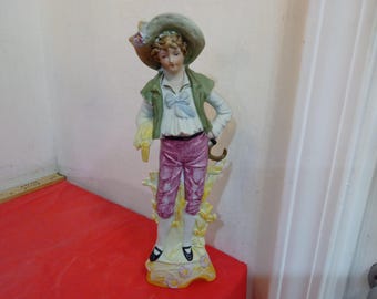 Vintage Ceramic/Porcelain Figurines, Candlestick Holders, Victorian Looking People, and Children, Made in Occupied Japan/Japan/Taiwan