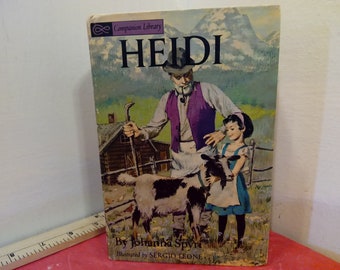 Vintage Hard Cover Book, Companion Library, Heidi and Hans Brinker, Publish by Grosset and Dunlap, 1963