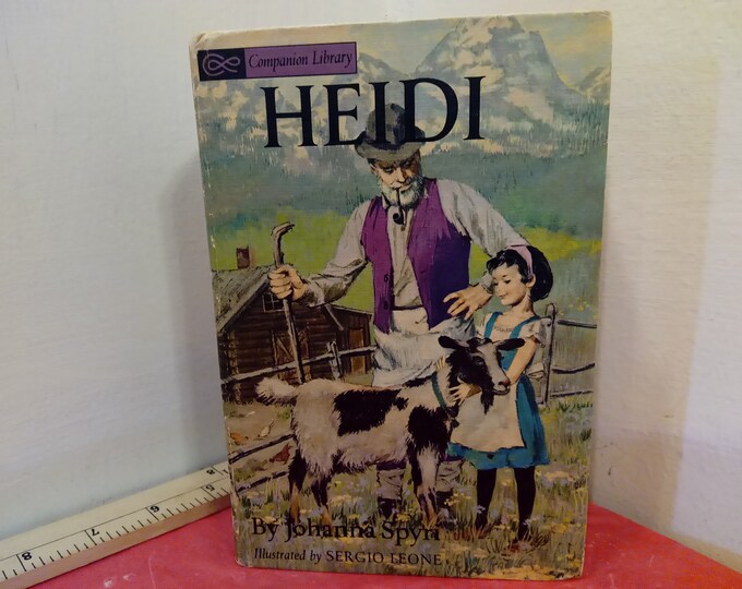 Vintage Hard Cover Book, Companion Library, Heidi and Hans Brinker, Publish by Grosset and Dunlap, 1963