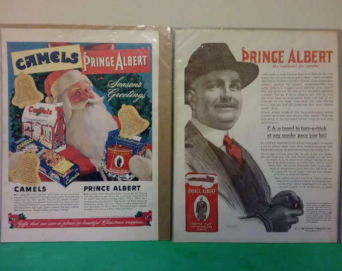 Vintage Advertising Papers, Prince Albert Ads ~