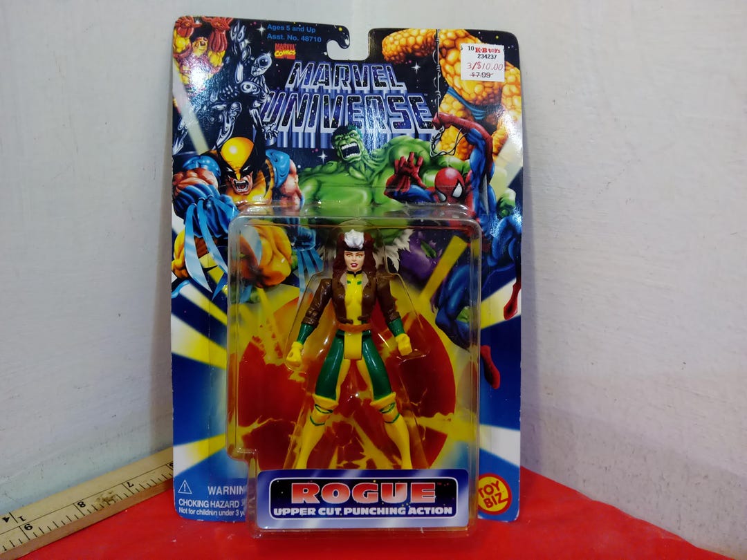 Vintage Action Figure, Marvel Universe Rogue "with Upper Cut Punching ...