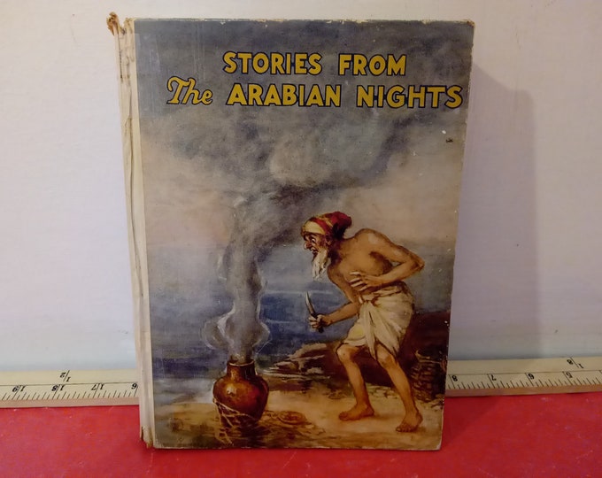 Vintage Hardcover Book, Stories from "The Arabian Nights" by Frances Brundage, 1924