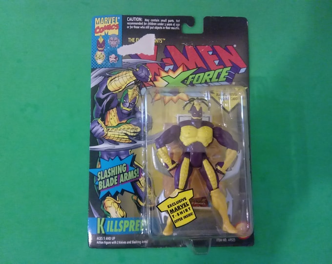 Vintage Marvel Comics, X-men/X-force Killspree Action Figure by Toy Biz, 1994