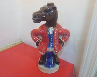 Vintage Liquor Decanter, Horse Decanter 1776/1976 Bicentennial no Lid by Federal Distillers Cambridge Mass., 1976