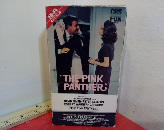 Vintage VHS Tape, The Pink Panther, Peter Sellers, 1985~