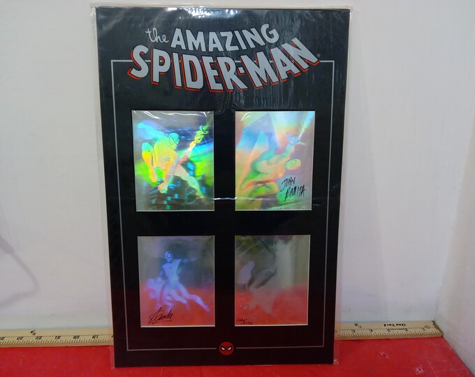 Vintage Hologram Spider-Man, The Amazing Spider-Man Hologram Set with COA, 1990's