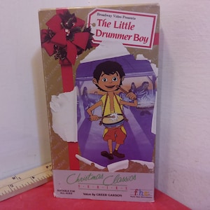 Vintage VHS Movie Tape, The Little Drummer Boy, Christmas Classics Series, 1989 ~