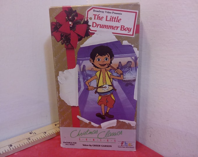 Vintage VHS Movie Tape, The Little Drummer Boy, Christmas Classics Series, 1989~