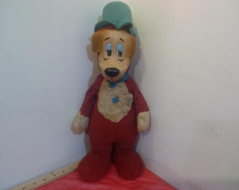 Vintage Stuffed Toy, Huckleberry Hound Stuffed Doll by Knickerbocker Toy Inc., Washable Doll, 1959
