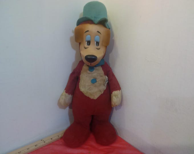 Vintage Stuffed Toy, Huckleberry Hound Stuffed Doll by Knickerbocker Toy Inc., Washable Doll, 1959