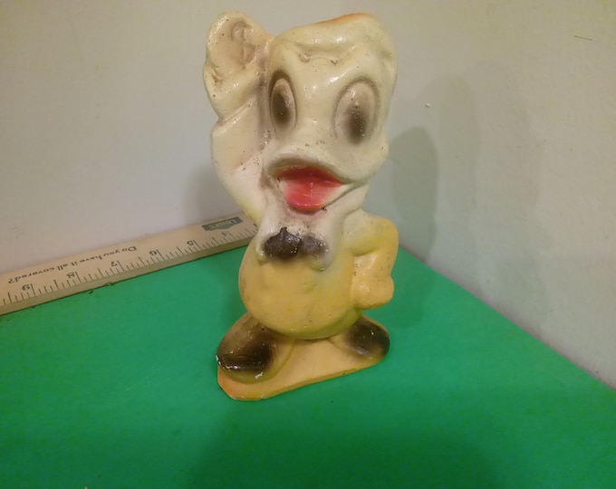 Vintage Donald Duck Chalkware Figurine Statue, 1940's #