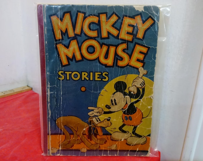 Vintage Walt Disney Comic Books, Big Little Book Style, Mickey Mouse, Donald Duck, Pluto, or Clarabelle Cow, 1930/40's