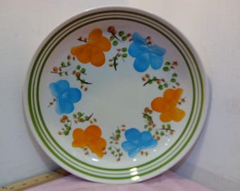 Vintage Serving/Pie Dishes, Ironstone Large Round Platter w/Flowers, Strawberry Pie Recipe Dish, Casual Classics in Stoneware, or Others