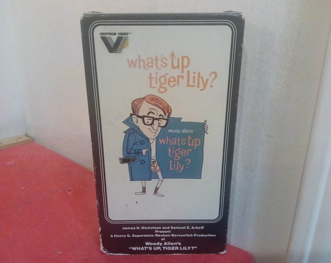 Vintage VHS Tape, "What's Up Tiger Lily" Starring Woody Allen, 1983~