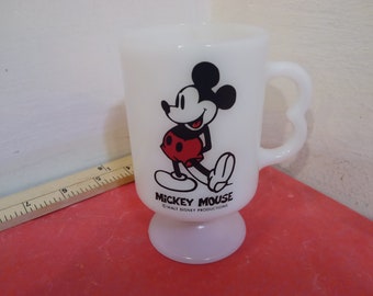 Vintage Disney's Pedestal Mug, Disney's Mickey Mouse Pedestal Cup, 1980's