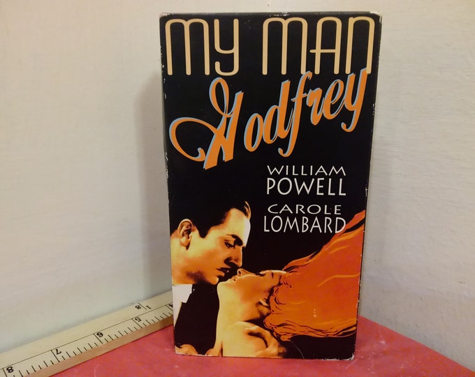 Vintage VHS Movie Tape, My Man Godfrey, William Powell, 1993~