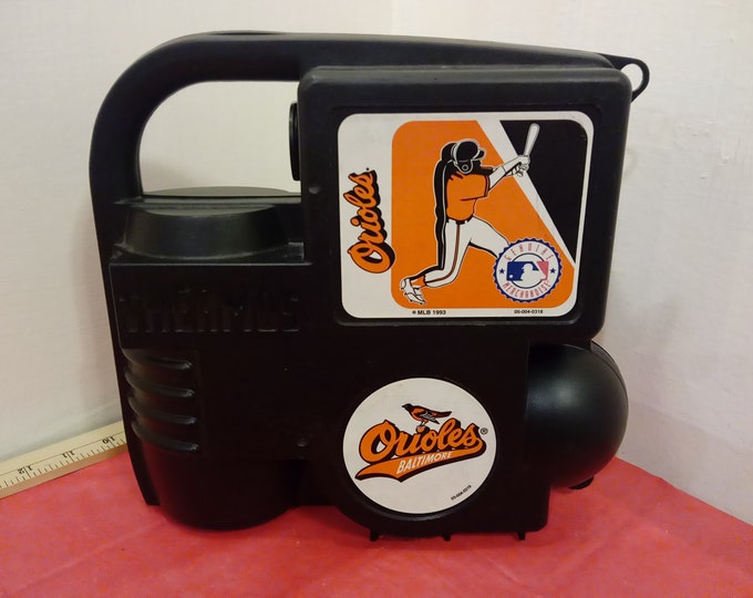 Vintage Thermos Plastic Lunchbox, Baltimore Orioles, 1993#