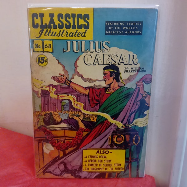 Vintage Comic Books, Classics Illustrated Comics, Treasure Island, Spy, Ceasar's Conquests, Julius Ceasar and Others, 1970's