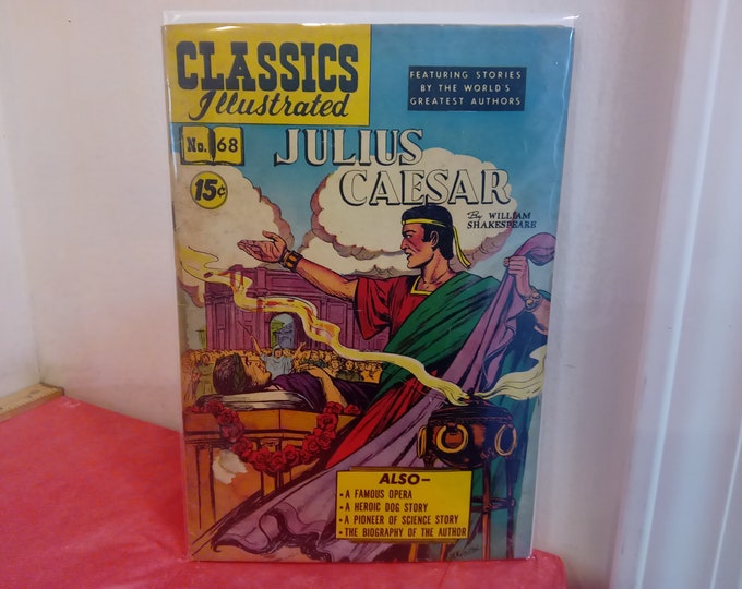 Vintage Comic Books, Classics Illustrated Comics, Treasure Island, Spy, Ceasar's Conquests, Julius Ceasar and Others, 1970's