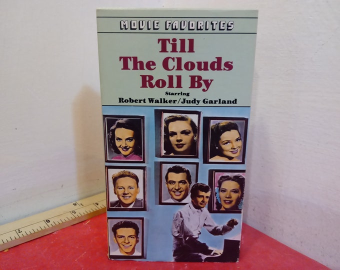 Vintage VHS Movie Tapes, Till the Clouds Roll By "Judy Garland"#