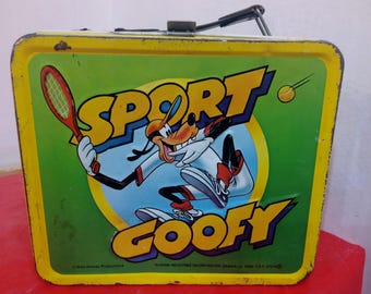 Vintage Lunchbox, Sport Goofy Lunch Box, 1970's