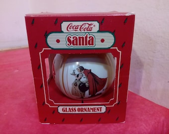 Vintage Christmas Ornaments, Hallmark Keepsake Glass Ornaments, Season of the Heart, Love is Everywhere, or Norman Rockwell Santa, 1980's