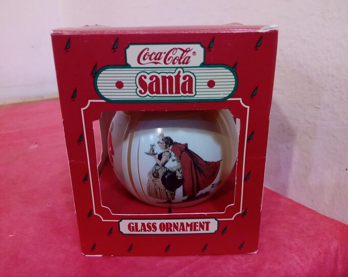 Vintage Christmas Ornaments, Hallmark Keepsake Glass Ornaments, Season of the Heart, Love is Everywhere, or Norman Rockwell Santa, 1980's