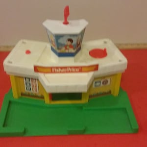 Vintage Child Toy, Fisher Price Airport, 1980