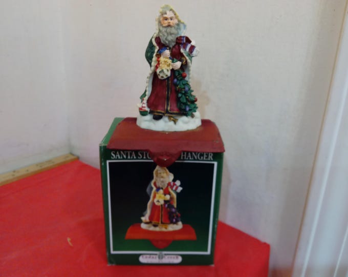 Vintage Christmas Stocking Holders, Cedar Creek Collections, Santa or Snowman