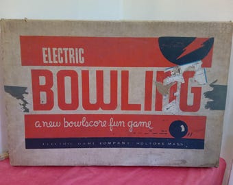 Vintage Bowling Game, Electric Bowling Game, A New Bowlscore Fun Game by Electric Game Company #408