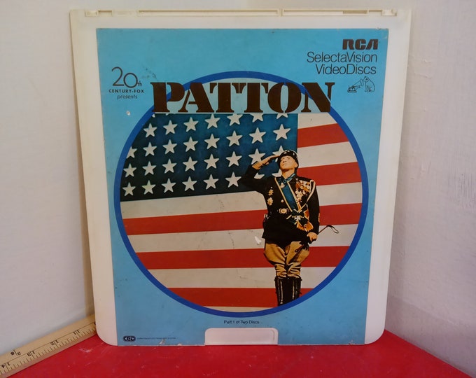 Vintage Video Disc Movie, Patton by RCA Select Vision Video Discs, 1980's