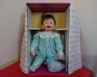 Vintage Porcelain Doll, The Ashton Drake Galleries Happiness Is "My First Tooth", 1991