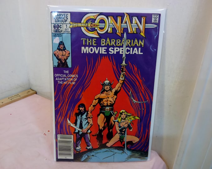 Vintage Comic Books, Marvel Comic Books, Conan the Barbarian "Movie Special", 1980's