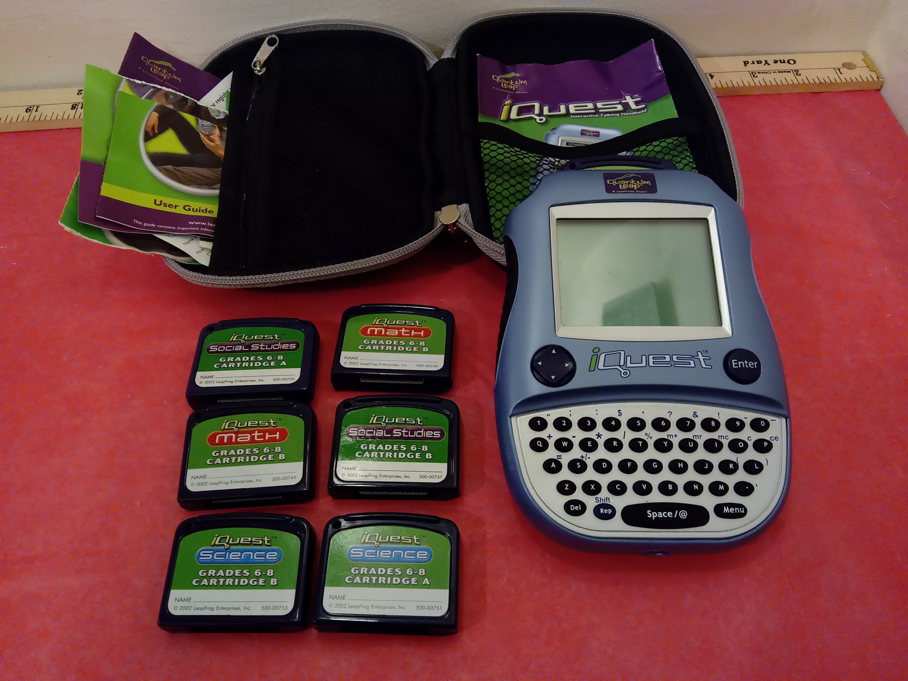 IQuest by Leapfrog, Learning System for Kids, 7 Cartridges, 2002~
