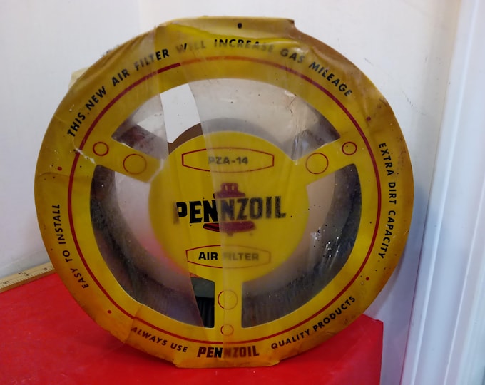 Vintage Pennzoil Air Filters, PZA-14, PZA-5, PZA-2
