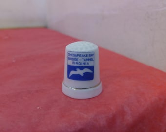 Vintage Bone China Collector Thimbles, Chesapeake Bay Bridge, Wilkum, PA. Dutch Country, and Others