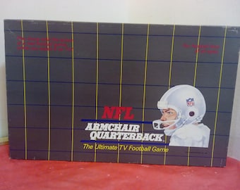 Vintage Football Board Game, NFL Armchair Quarterback "The Ultimate TV Football Game" by Trade Wind Industries, 1986