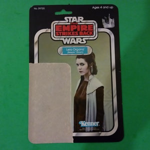 Support en carton vintage Star Wars Leia Organa, 1980 #